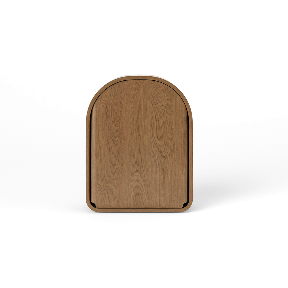 Kas Kopenhagen Wandwickeltisch 'Kai' Smoked Oak