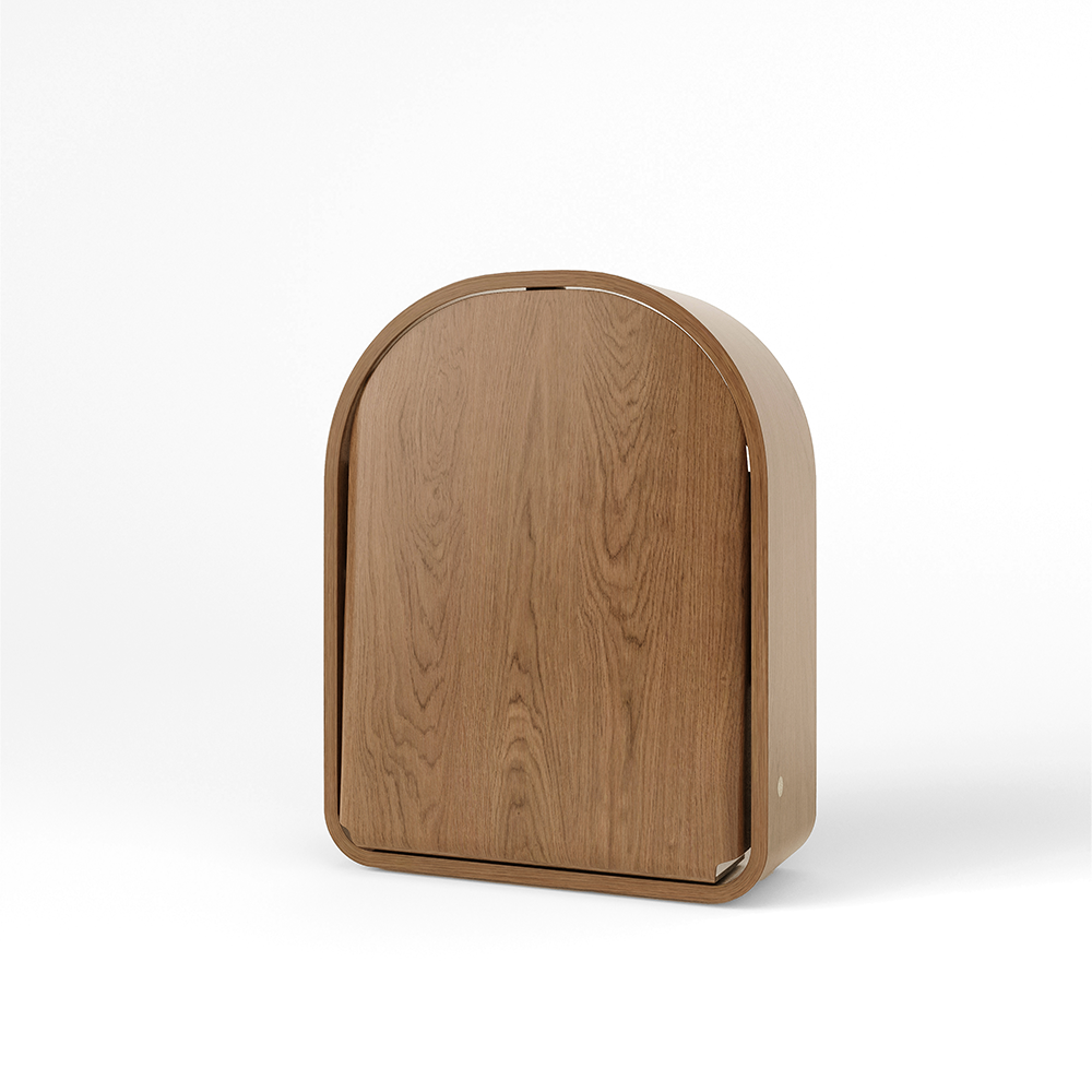 Kas Kopenhagen Wandwickeltisch 'Kai' Smoked Oak