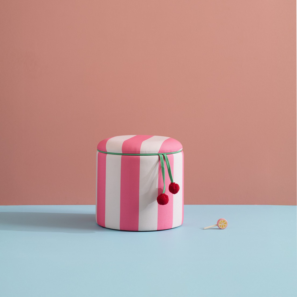 Kids Concept  Sitzhocker mit Stauraum Rosa