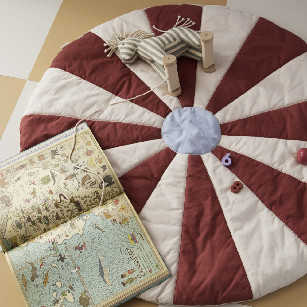 Kids Concept Tapis de jeu 'Cirque' Rouge