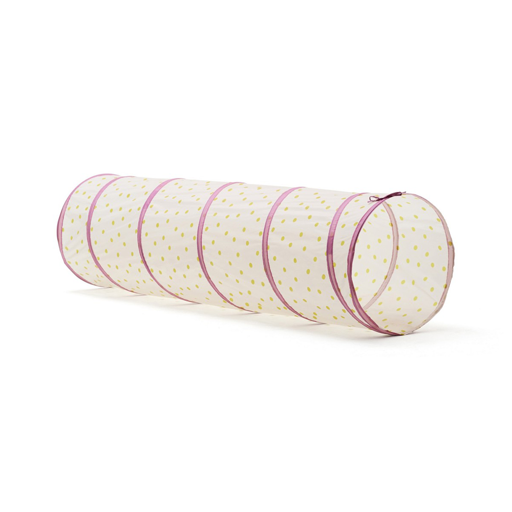 Kids Concept Tunnel de jeu « Pois » rose