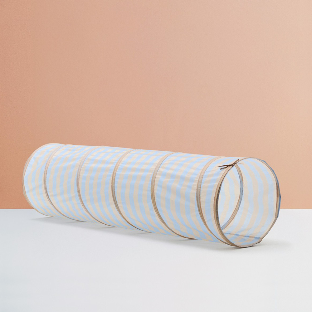 Kids Concept  Spieltunnel  'Streifen' Hellblau - Online MY SNOWFLAKE