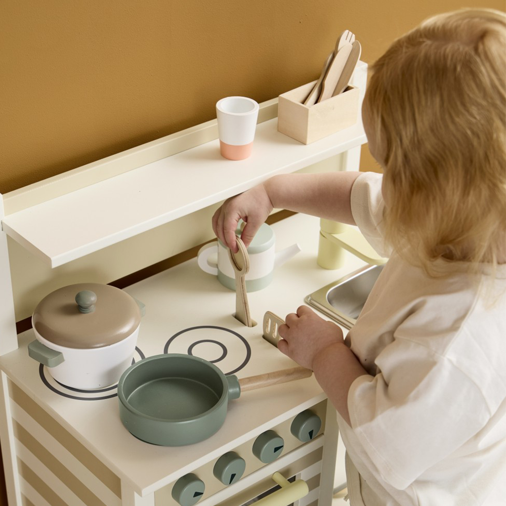 Kids Concept Spielküche mit Zubehör Weiss