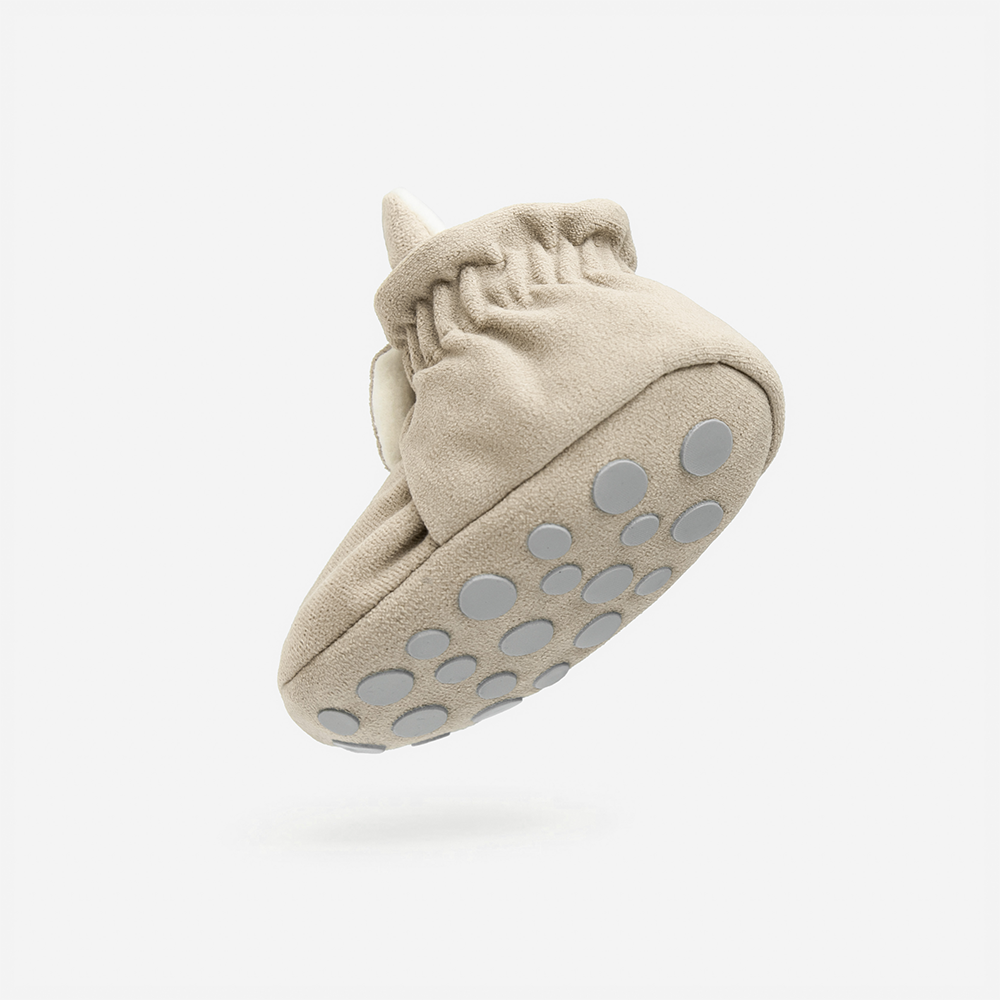 Kings &amp; Rebels Baby Booties &#39;Gamuza&#39; Ivory