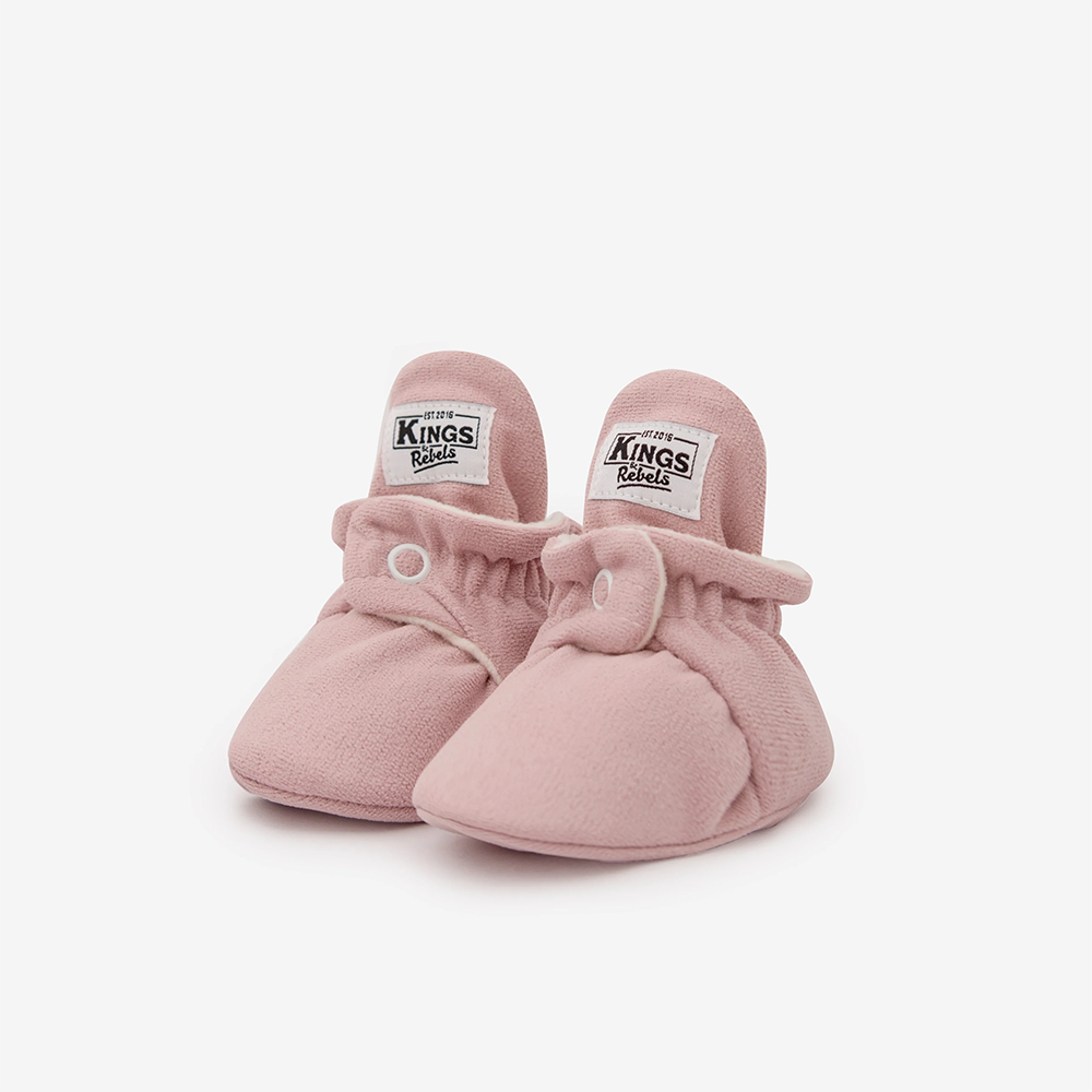 Kings & Rebels Baby Booties 'Gamuza' Rosewood - Online MY SNOWFLAKE