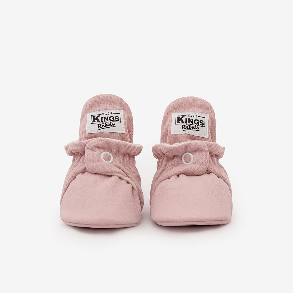 Kings & Rebels Baby Booties 'Gamuza' Rosewood - Online MY SNOWFLAKE