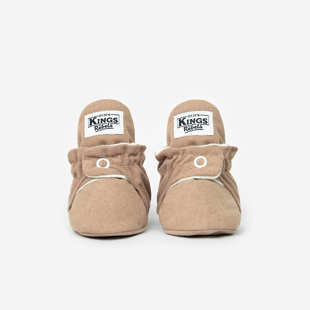 Kings &amp; Rebels Baby Booties &#39;Gamuza&#39; Café