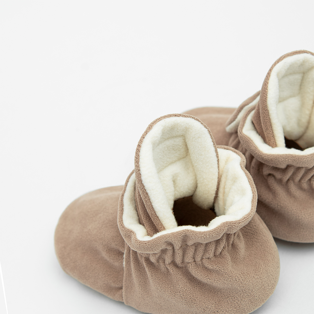 Kings &amp; Rebels Baby Booties &#39;Gamuza&#39; Café