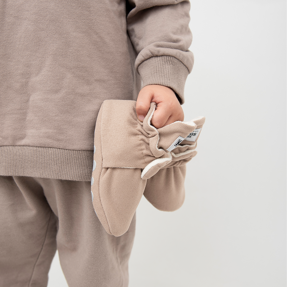 Kings &amp; Rebels Baby Booties &#39;Gamuza&#39; Café