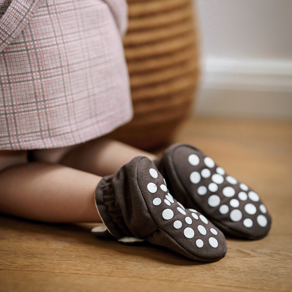 Kings &amp; Rebels Baby Booties &#39;Gamuza&#39; Chocolate