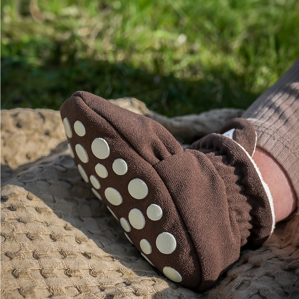 Kings &amp; Rebels Baby Booties &#39;Gamuza&#39; Chocolate