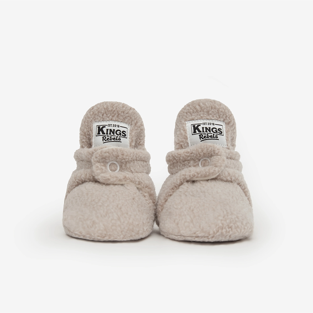 Kings & Rebels Baby Booties 'Teddy' Beige - Online MY SNOWFLAKE