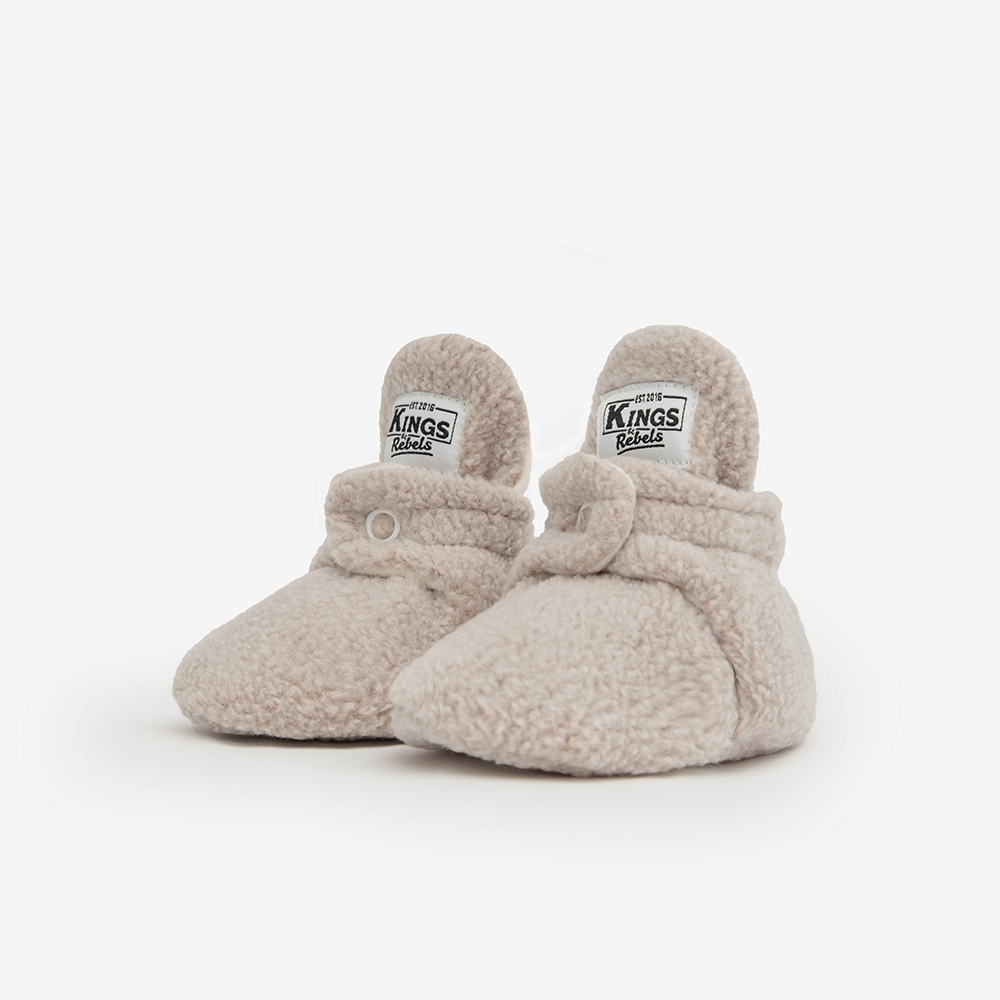 Kings & Rebels Baby Booties 'Teddy' Beige - Online MY SNOWFLAKE