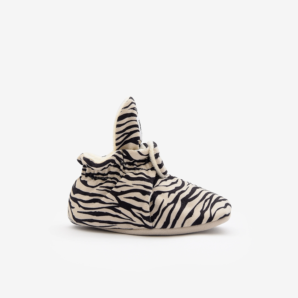 Kings &amp; Rebels Baby Booties &#39;Gamuza&#39; Zebra