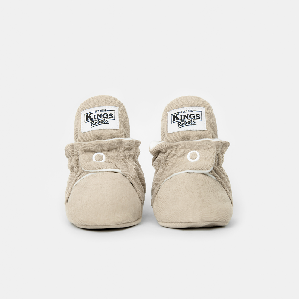 Kings &amp; Rebels Baby Booties &#39;Gamuza&#39; Ivory