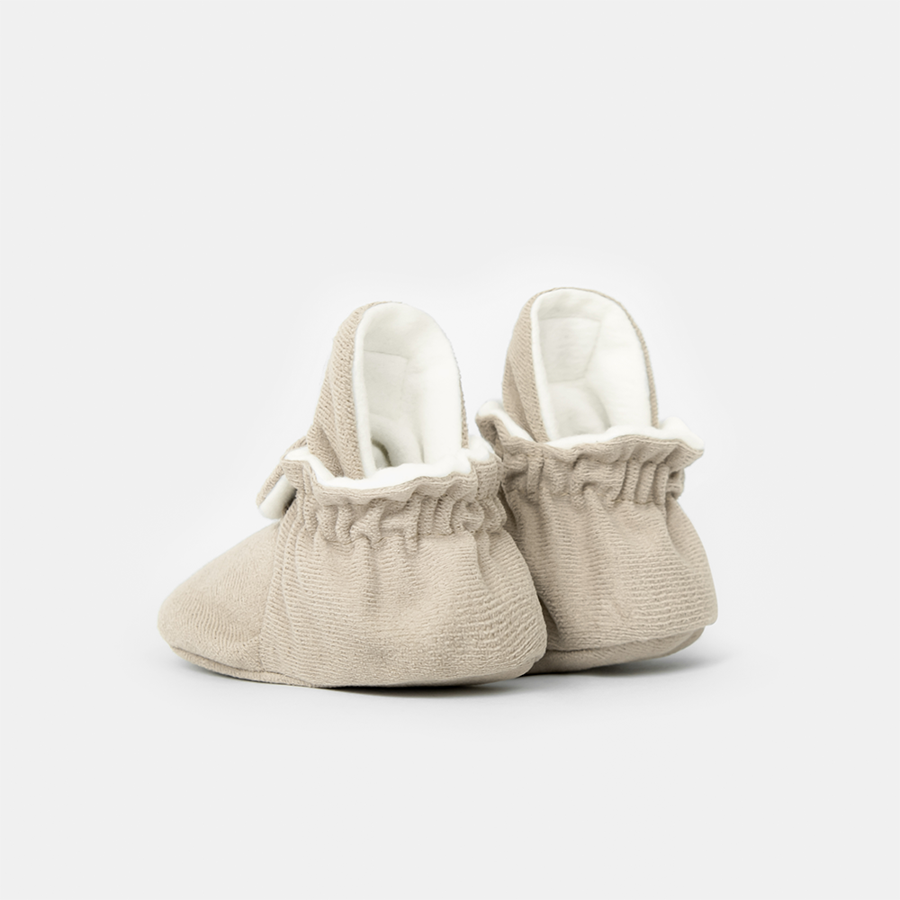 Kings &amp; Rebels Baby Booties &#39;Gamuza&#39; Ivory