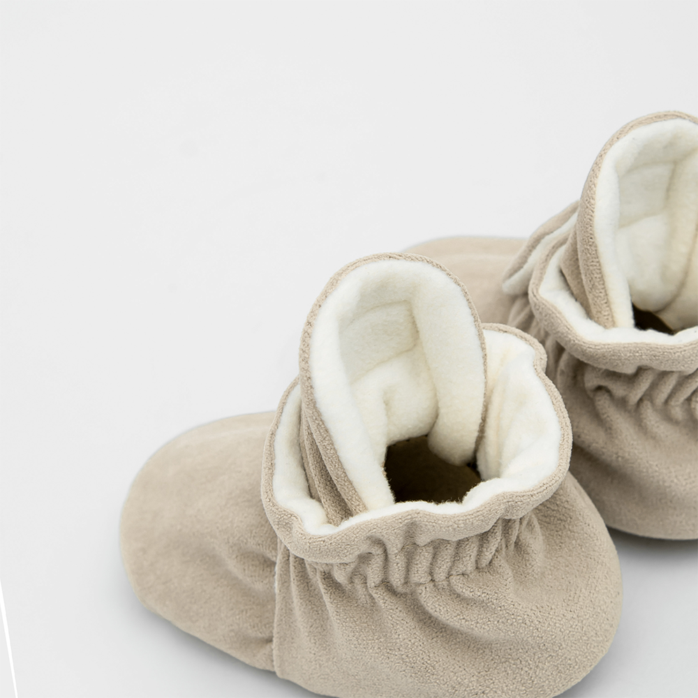 Kings &amp; Rebels Baby Booties &#39;Gamuza&#39; Ivory