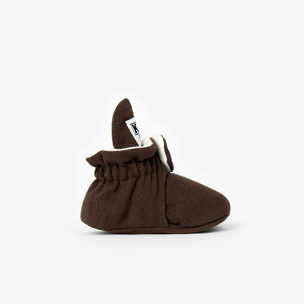 Kings &amp; Rebels Baby Booties &#39;Gamuza&#39; Chocolate