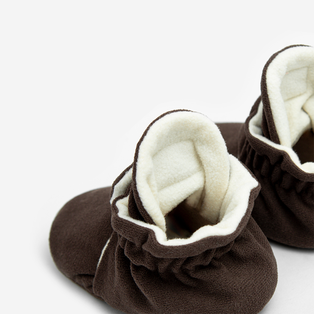 Kings &amp; Rebels Baby Booties &#39;Gamuza&#39; Chocolate