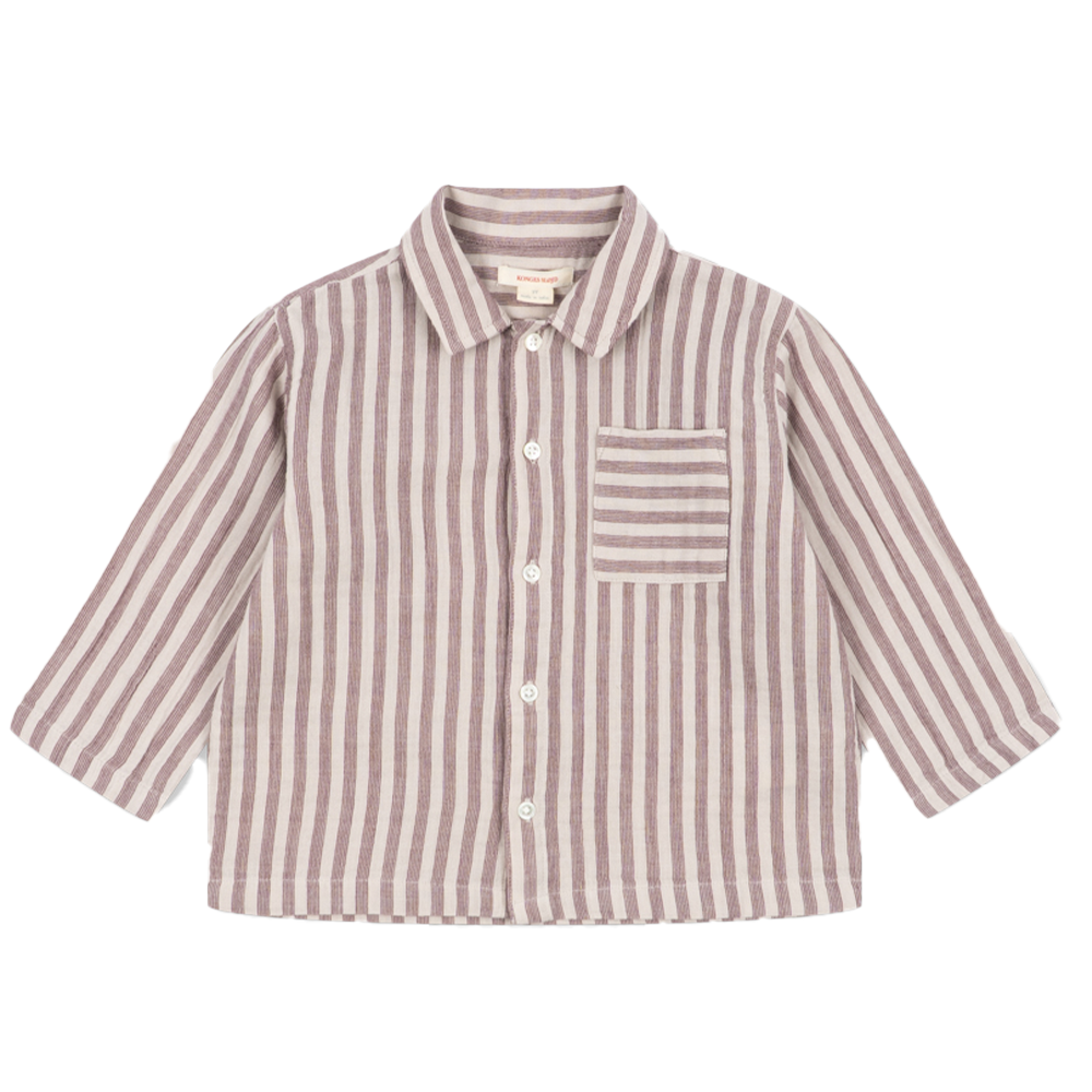 Konges Sløjd  Musselin Hemd 'Ely' Red Stripes