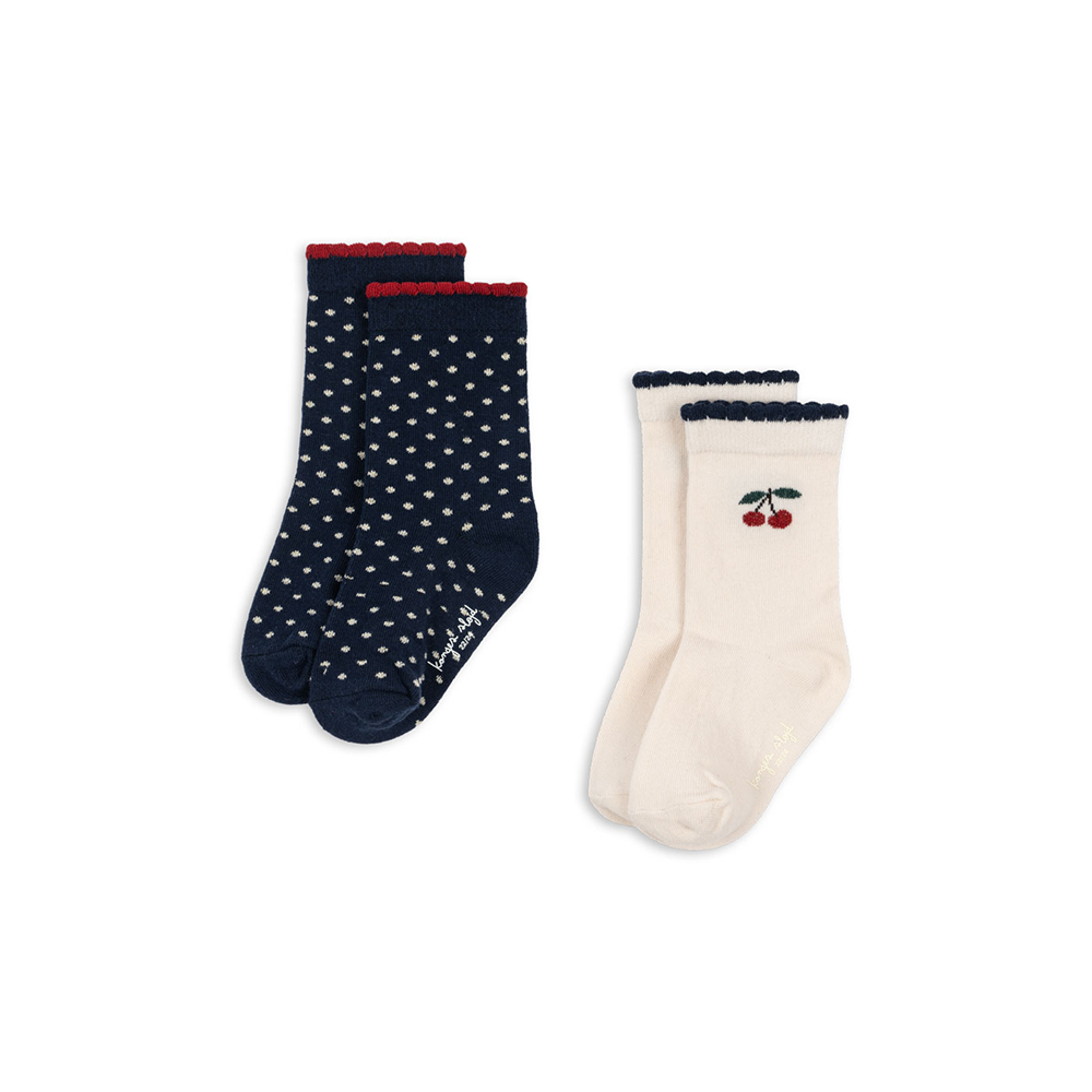Konges Sløjd Socken 2er Pack Cherry Dot