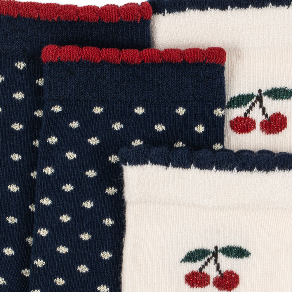 Konges Sløjd Socken 2er Pack Cherry Dot