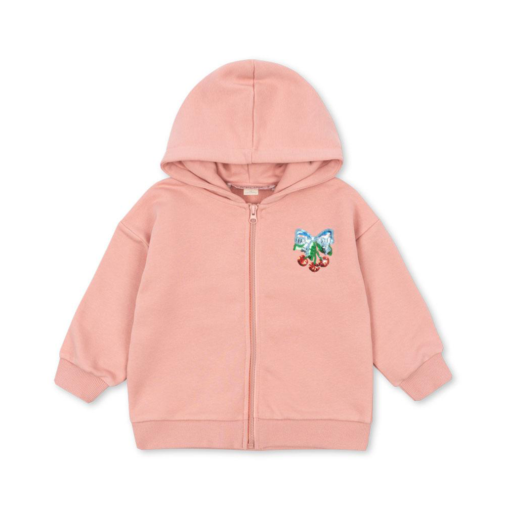 Konges Sløjd Sequin Sweater with Zipper 'Lou' Mellow Rose