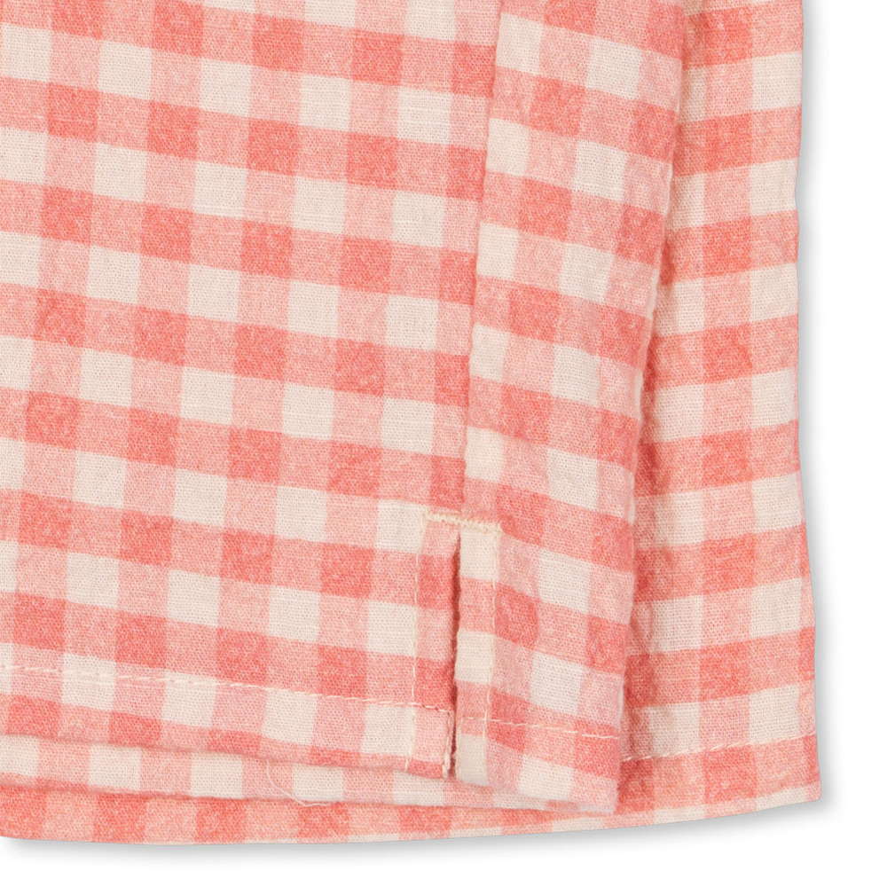 Konges Sløjd Seersucker-Hose &#39;RHW X KS&#39; Bella Peach Blossom Check