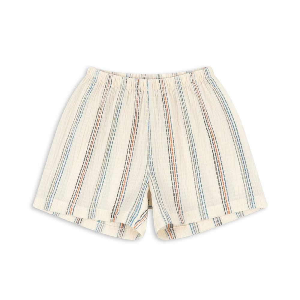 Konges Sløjd Seersucker-Shorts 'Vincent' Antique White