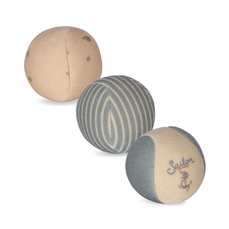 Konges Sløjd Neoprene Beach Ball Set of 3 Lemon