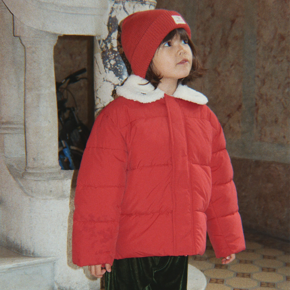 Konges Sløjd Winterjacke mit Kragen 'Alpi Collar' Cardinal