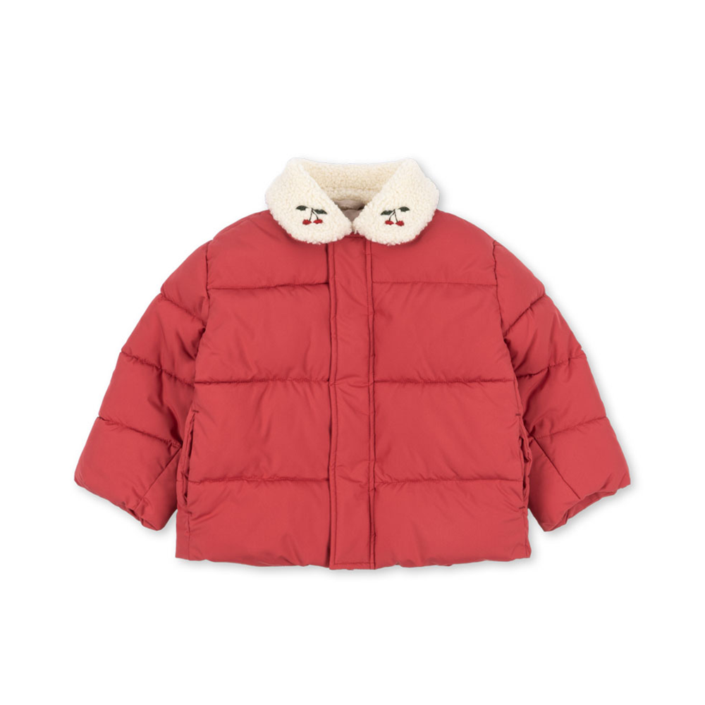 Konges Sløjd Winterjacke mit Kragen 'Alpi Collar' Cardinal
