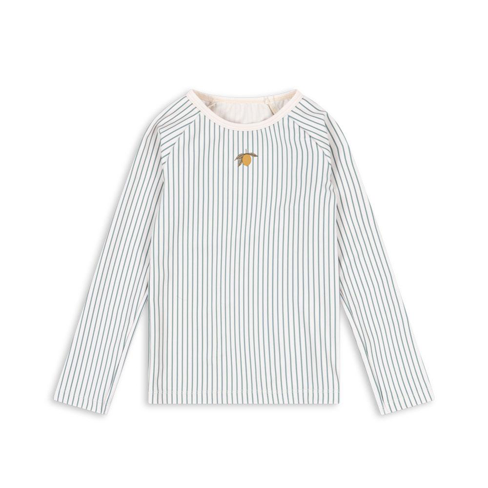 Konges Sløjd Langarm UV-Badeshirt &#39;Aster&#39; Tea Stripe