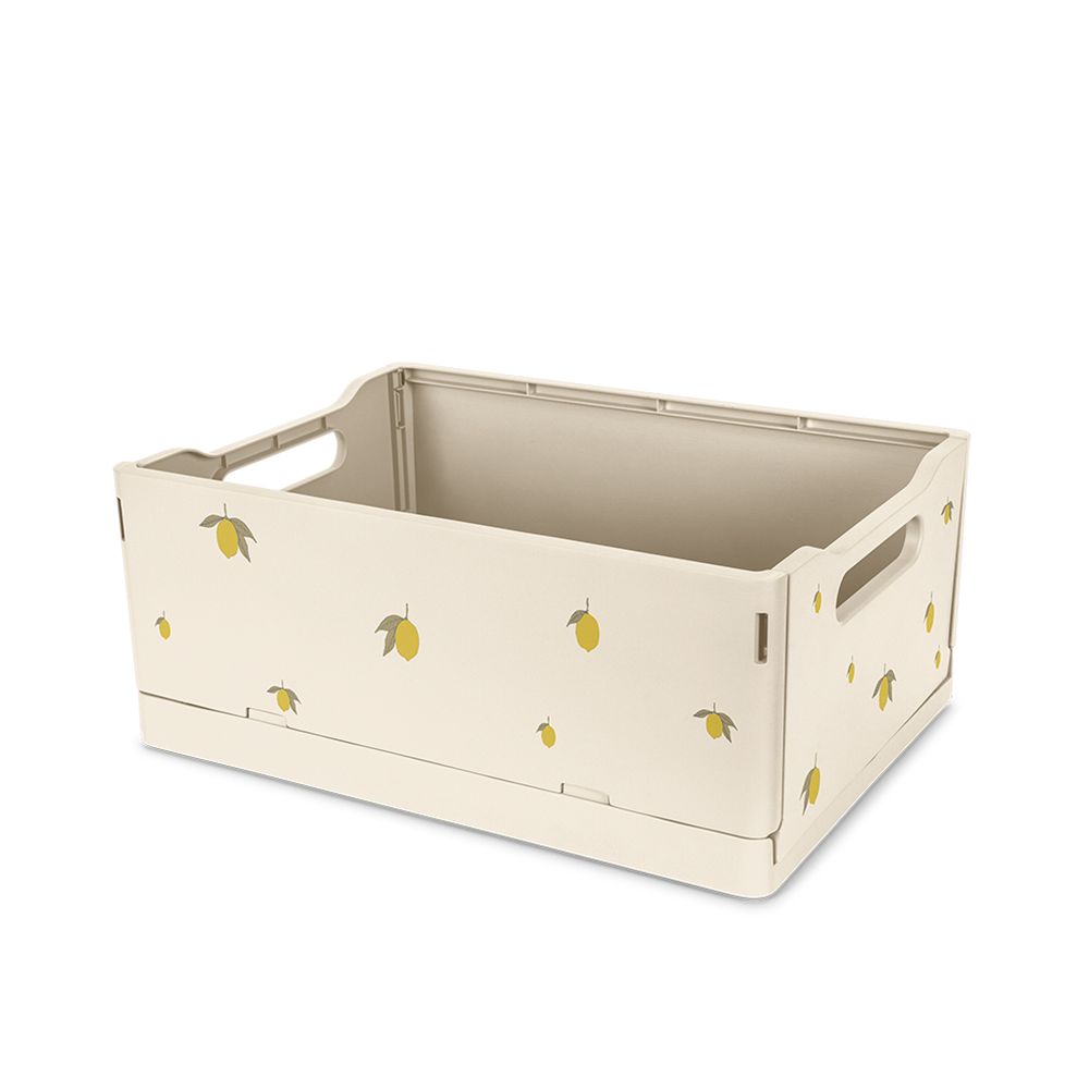 Konges Sløjd  Lot de 2 caisses de rangement pliables Lemon