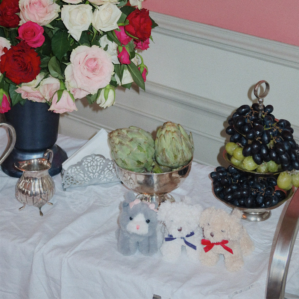 Konges Sløjd  Plüschtier 'Baby Animals' Grey Cat