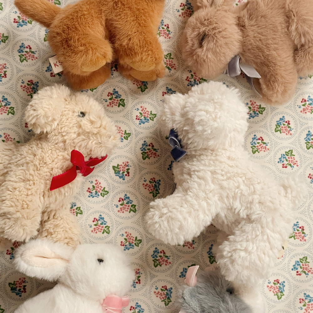 Konges Sløjd Plush Toy 'Baby Animals' White Dog