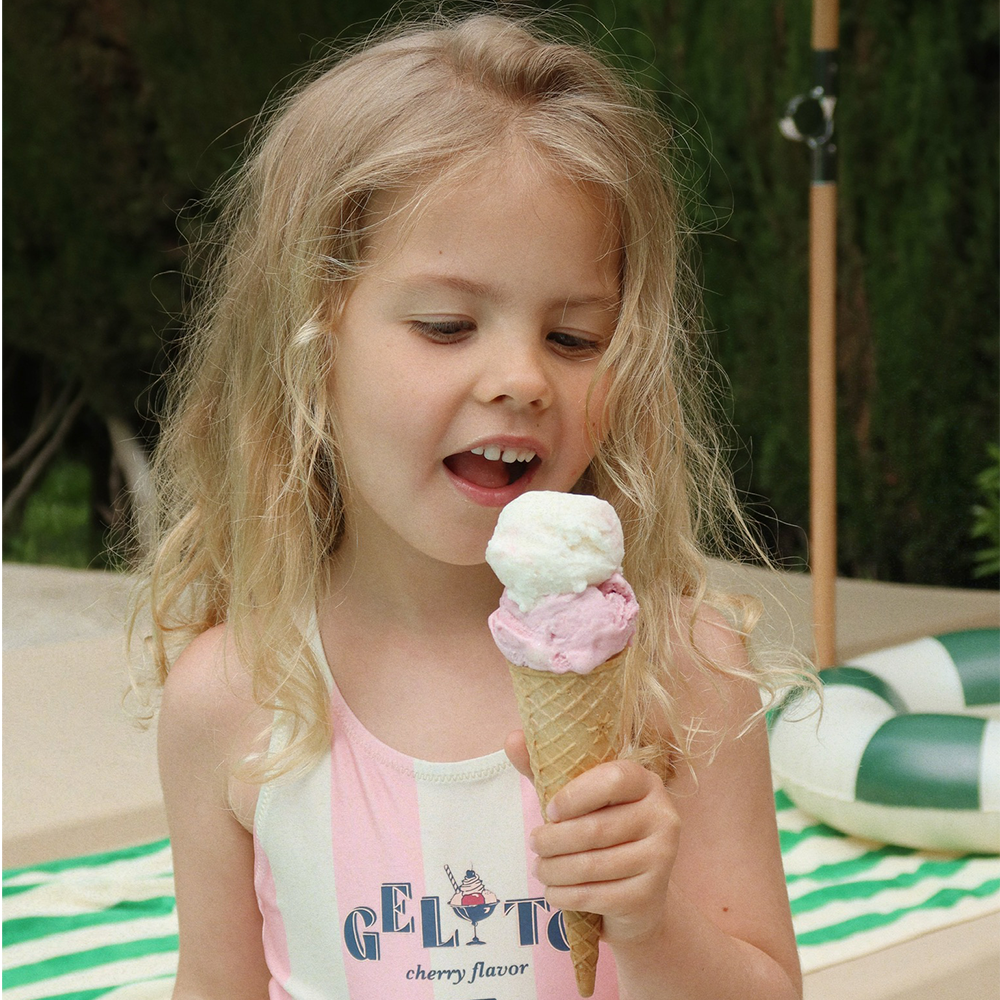 Konges Sløjd Swimsuit 'Pomia' Candy Rose Stripe