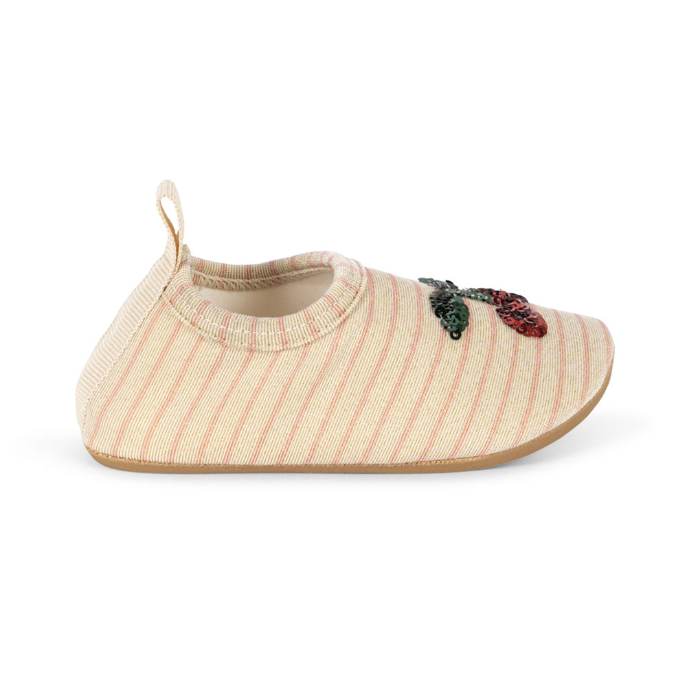 Konges Sløjd UV-Badeschuhe 'Jade' Rose Stripe