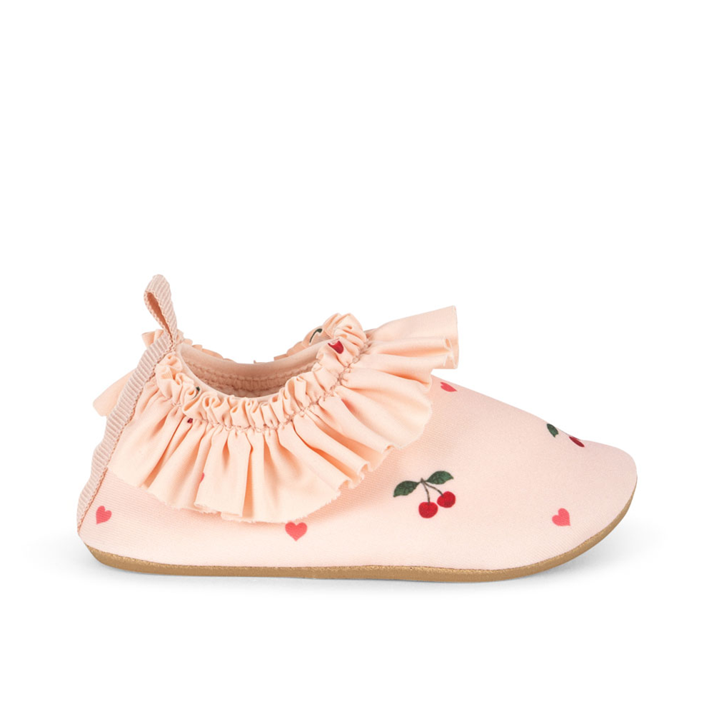 Chaussons de bain anti-UV Konges Sløjd 'Merle' Cherry Coeur Rose