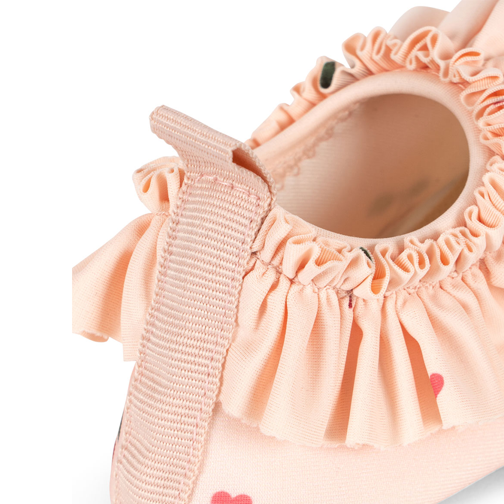 Chaussons de bain anti-UV Konges Sløjd 'Merle' Cherry Coeur Rose