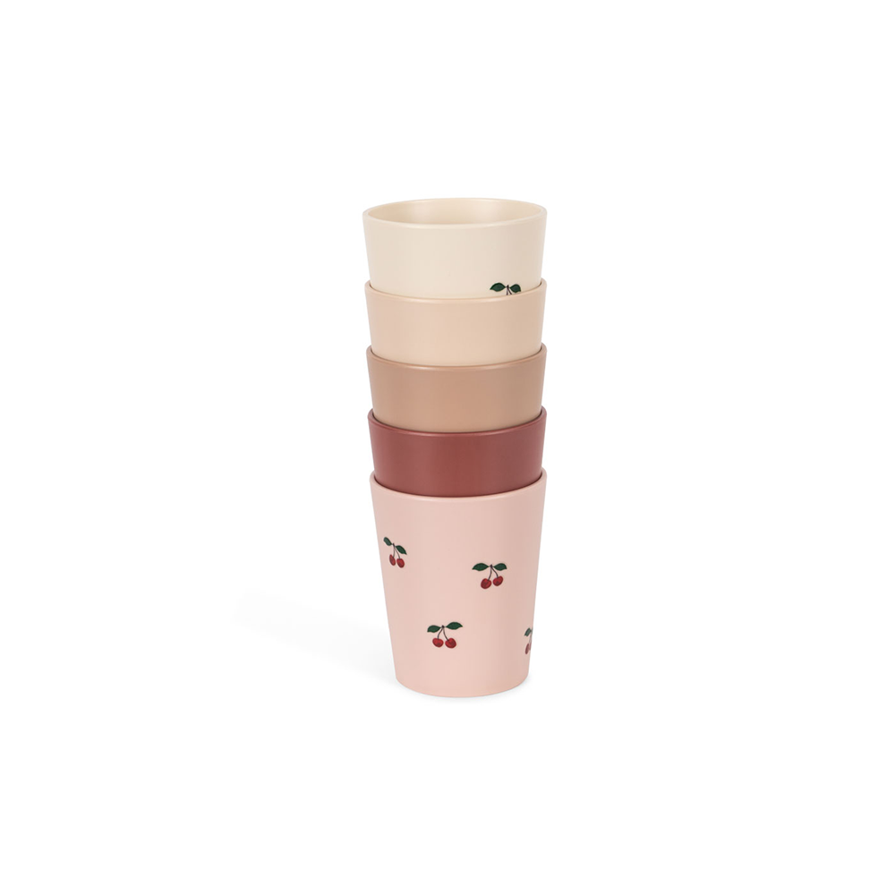Konges Sløjd  5er Set Becher Cherry Mix - Online MY SNOWFLAKE