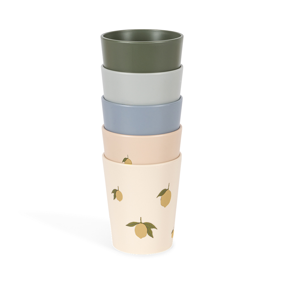 Konges Sløjd  5er Set Becher Lemon Mix - Online MY SNOWFLAKE