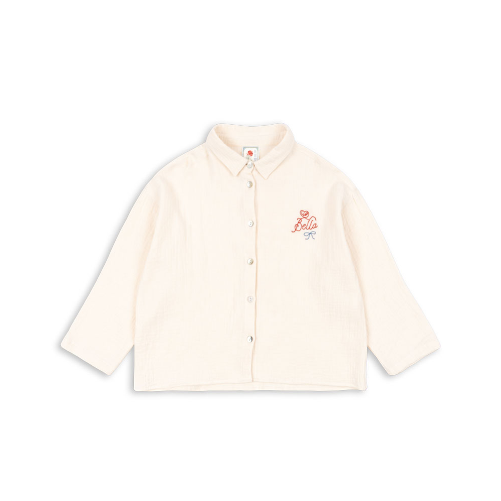 Konges Sløjd Musselin-Bluse &#39;RHW X KS&#39; Mother of Pearl