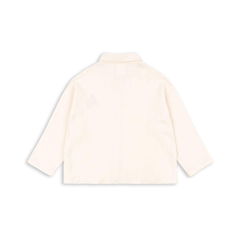 Konges Sløjd Musselin-Bluse &#39;RHW X KS&#39; Mother of Pearl