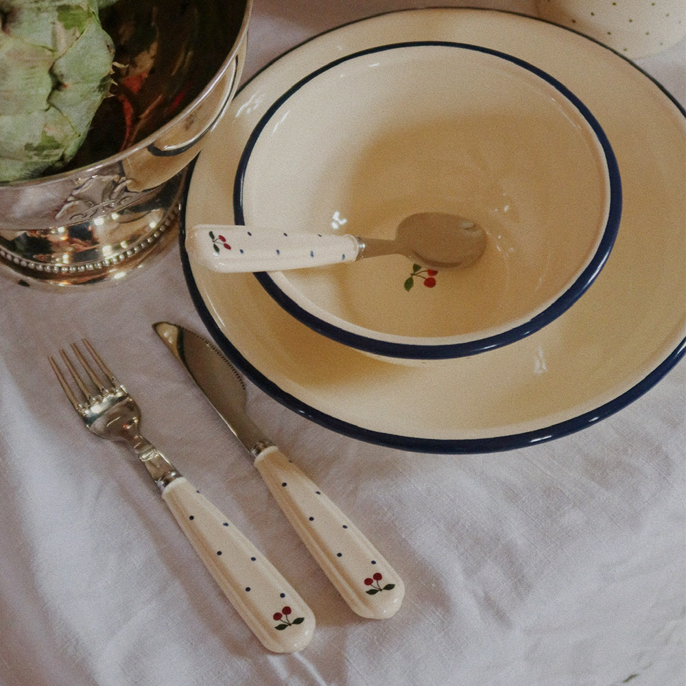 Konges Sløjd Besteck-Set Navy Dots