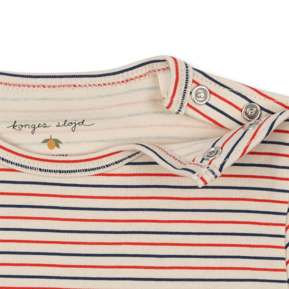 Konges Sløjd Bodysuit 'Basic' Stripe Tricolore Petit