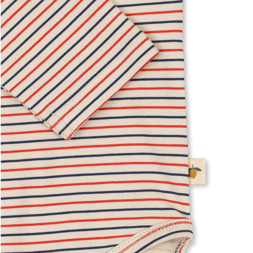Konges Sløjd Bodysuit 'Basic' Stripe Tricolore Petit