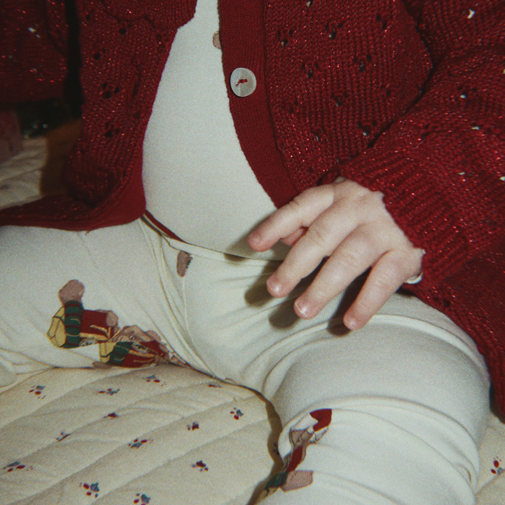 Konges Sløjd Body und Leggings Set 'Basic' Teddy Bear