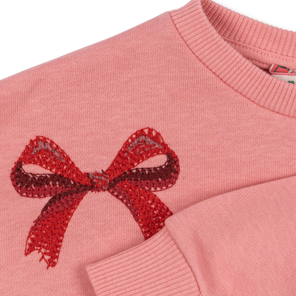 Konges Sløjd Pullover 'Lou Bow' Strawberry Ice - Online MY SNOWFLAKE