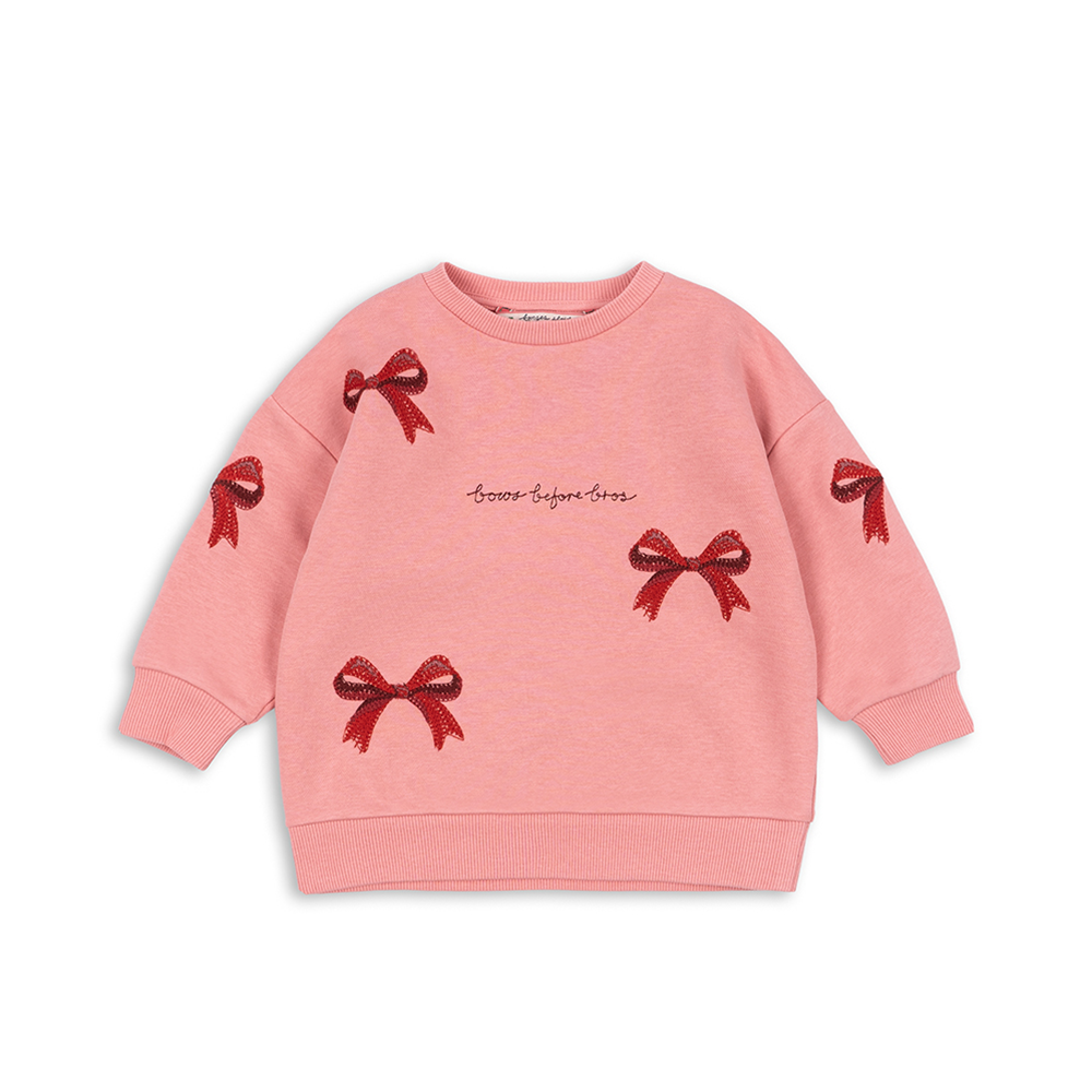 Konges Sløjd Pullover 'Lou Bow' Strawberry Ice - Online MY SNOWFLAKE